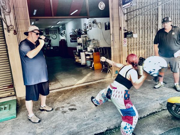 Some stunt rehearsal for the show "The Night Agent" (Bangkok Unit)