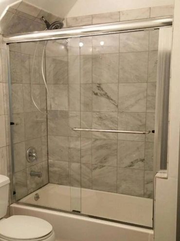 framed double sliding glass doors