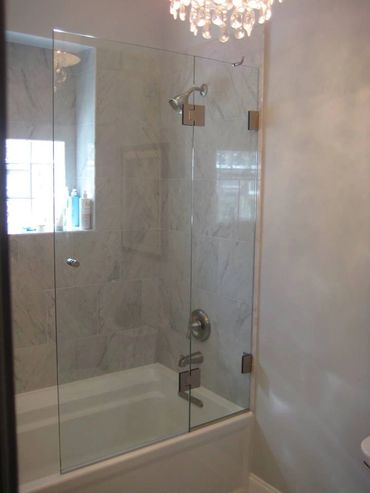 Frameless Swing Shower shield