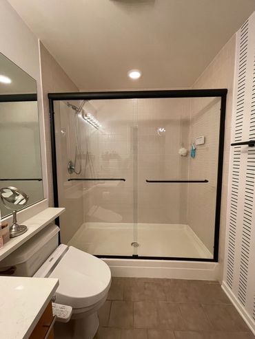 framed double sliding glass doors