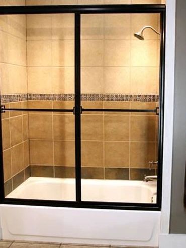 framed double sliding glass doors