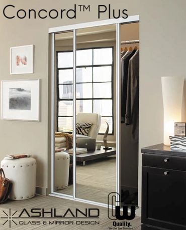sliding mirror closet doors from Contractors Wardrobe