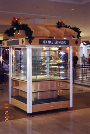 Frameless food Glass Display case