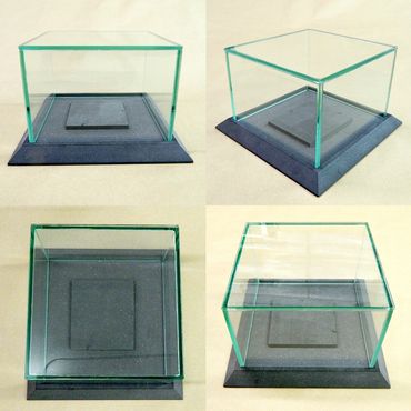 Frameless jewelry Glass Display case