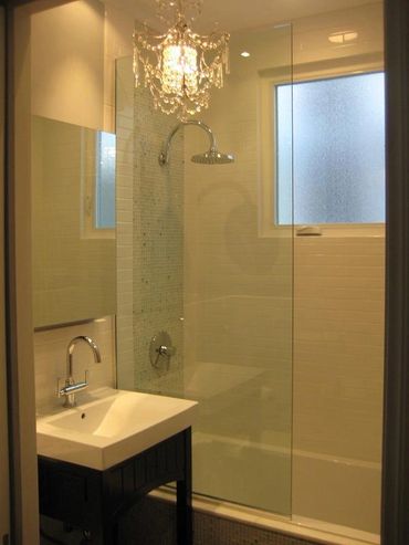 Frameless Fixed Glass Shower shield