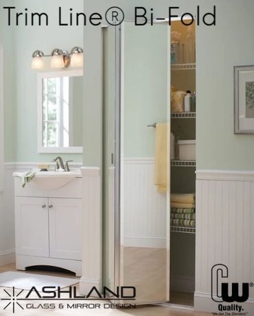 Bifold mirror closet doors