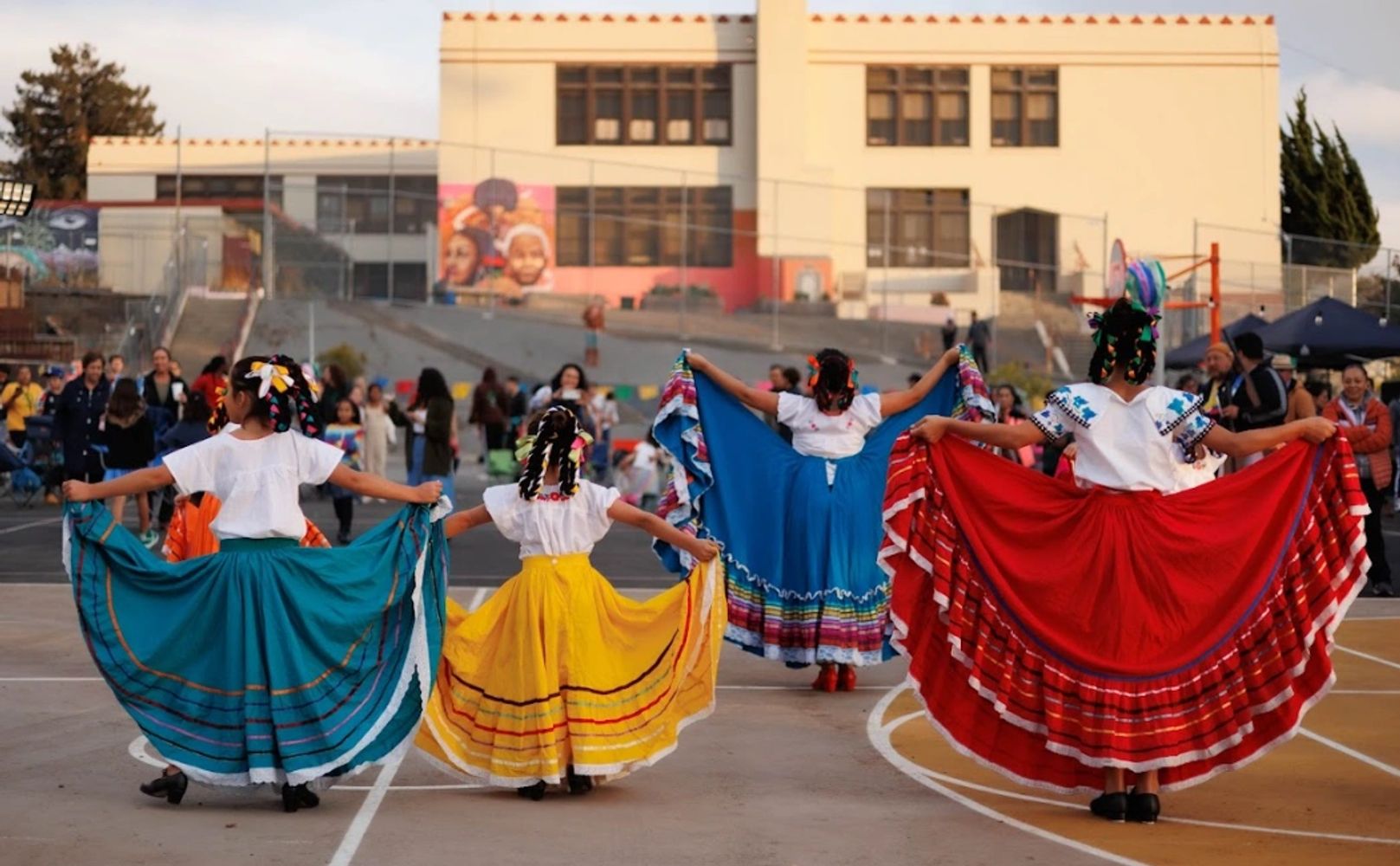 Group of student dancers 