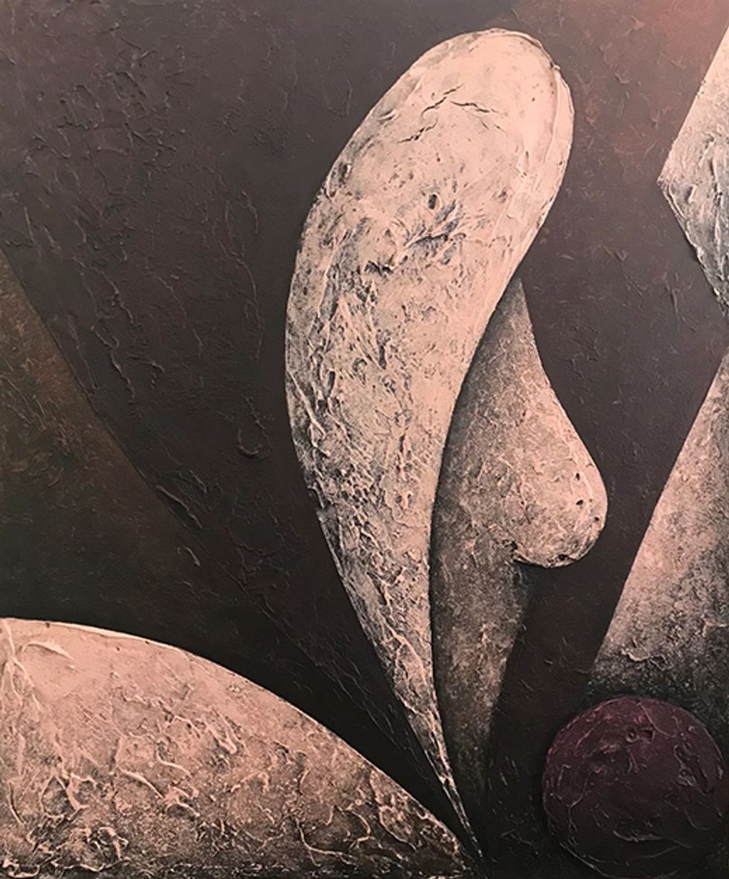 abstract nude forms blush tones