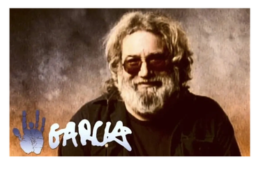 Portrait of a man with sunglasses and a beard signed Garcia.