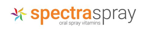 Logo of Spectra Spray, an oral spray vitamins brand with colorful design.