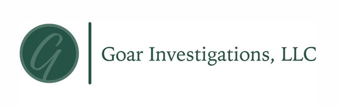 Goar Logo Goar Investigations Trademark private investigator logo