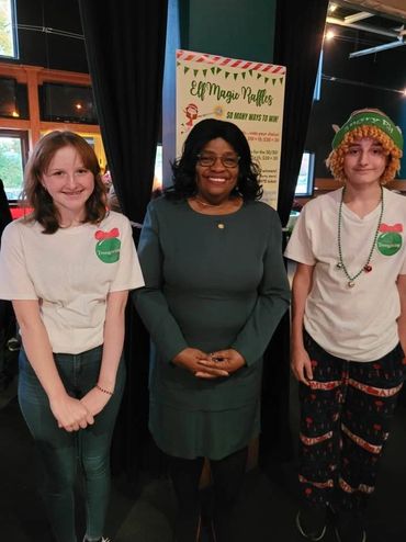 Jacob and Allison with State Representative Brenda Carter