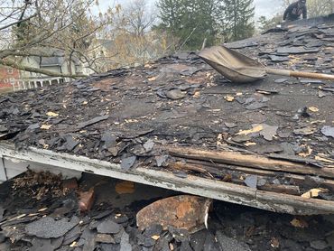 extensive roofing damage, waiting way to long to have your roof inspected. Leaks turn into giant pr