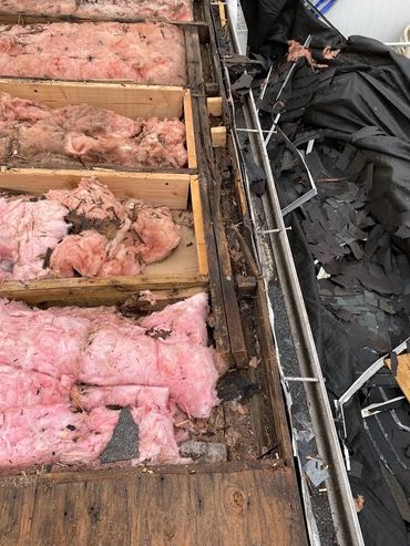 Could have been avoided . Replaced insulation, plywood, fiberglass felt and shingles.