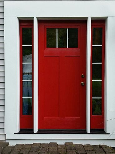 Replacement energy efficient front door
