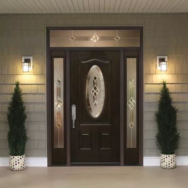 Replacement energy efficient front door