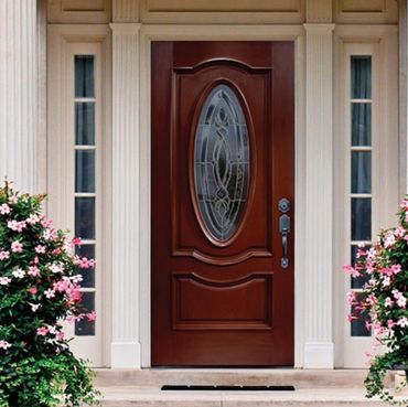 Replacement energy efficient front door