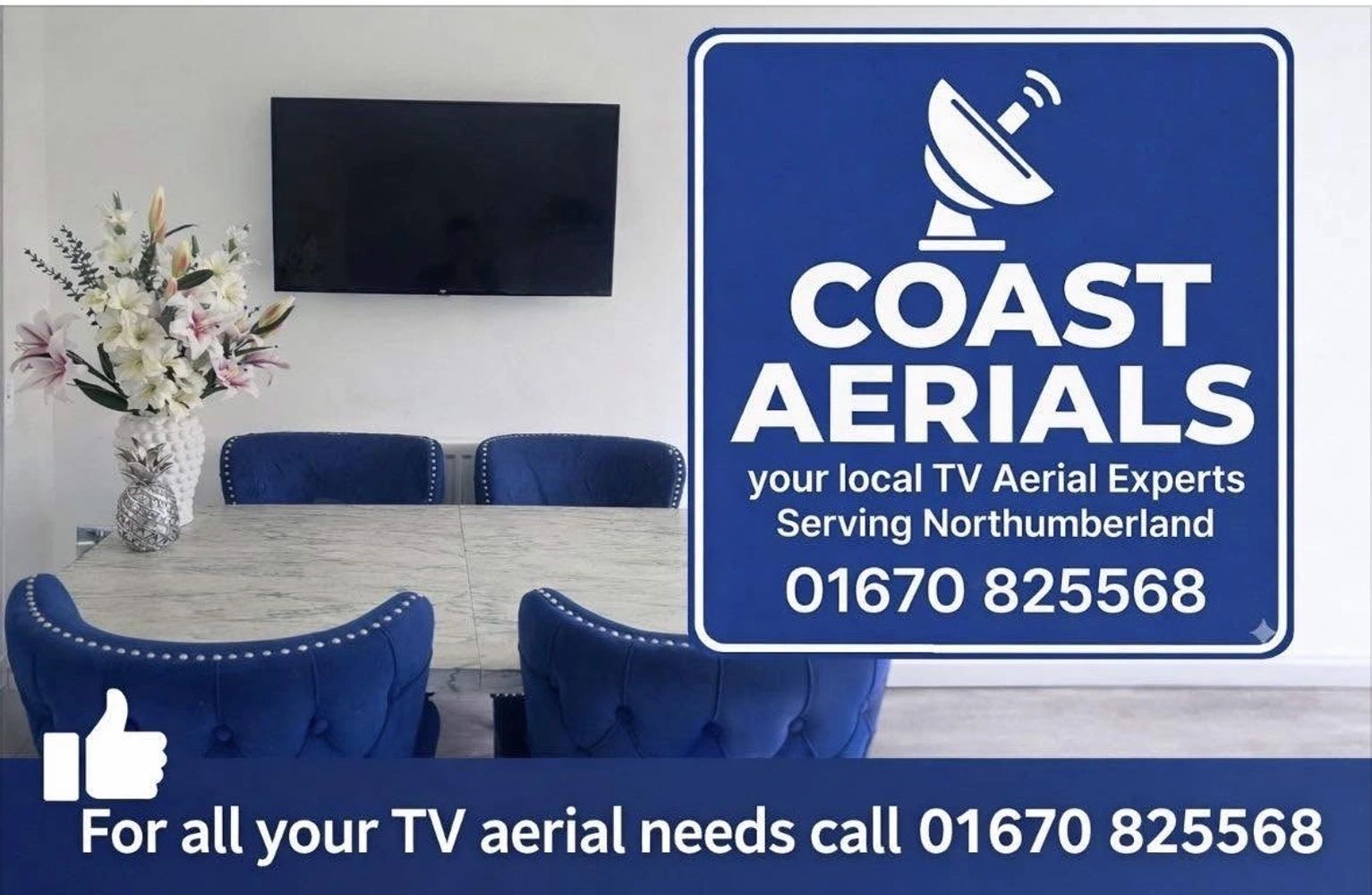 Coast Aerials offers TV aerial services in Northumberland with expert support.