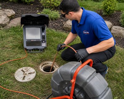 Sewer line investigation using state of the art equipment