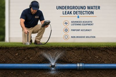 Underground water leak detection