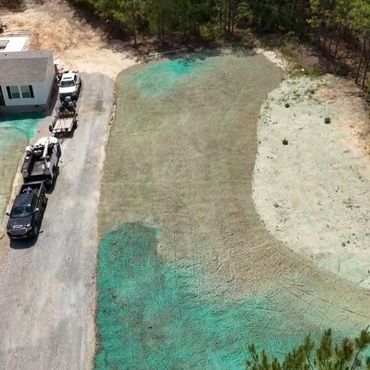 After hydroseeding application