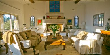 The great room of a private villa in France