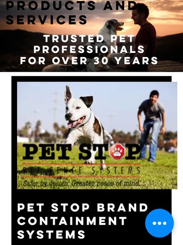 Ridgefield Pet does it all....From Pet supplies, Pet Stop electric fence installation, Fish ponds. P