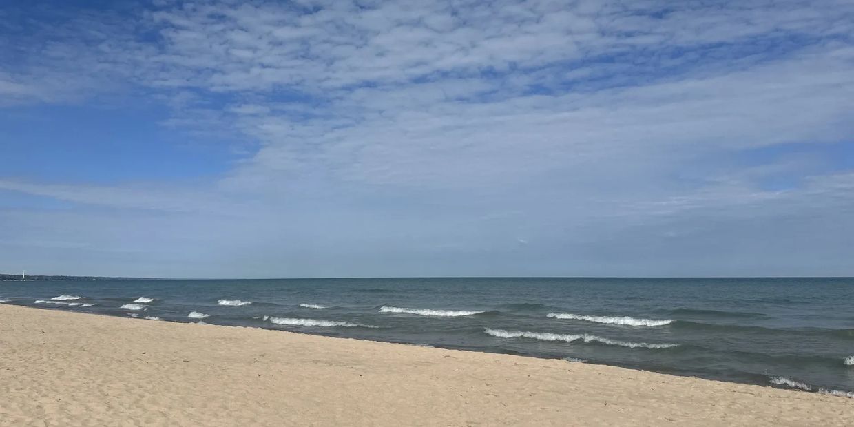 Lake Michigan on a sunny day