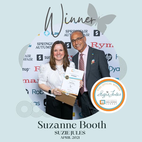 Suzanne Booth's former business, Suzie Jules, was recognised for a Small Business Sunday Award