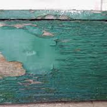 lead paint flaking off