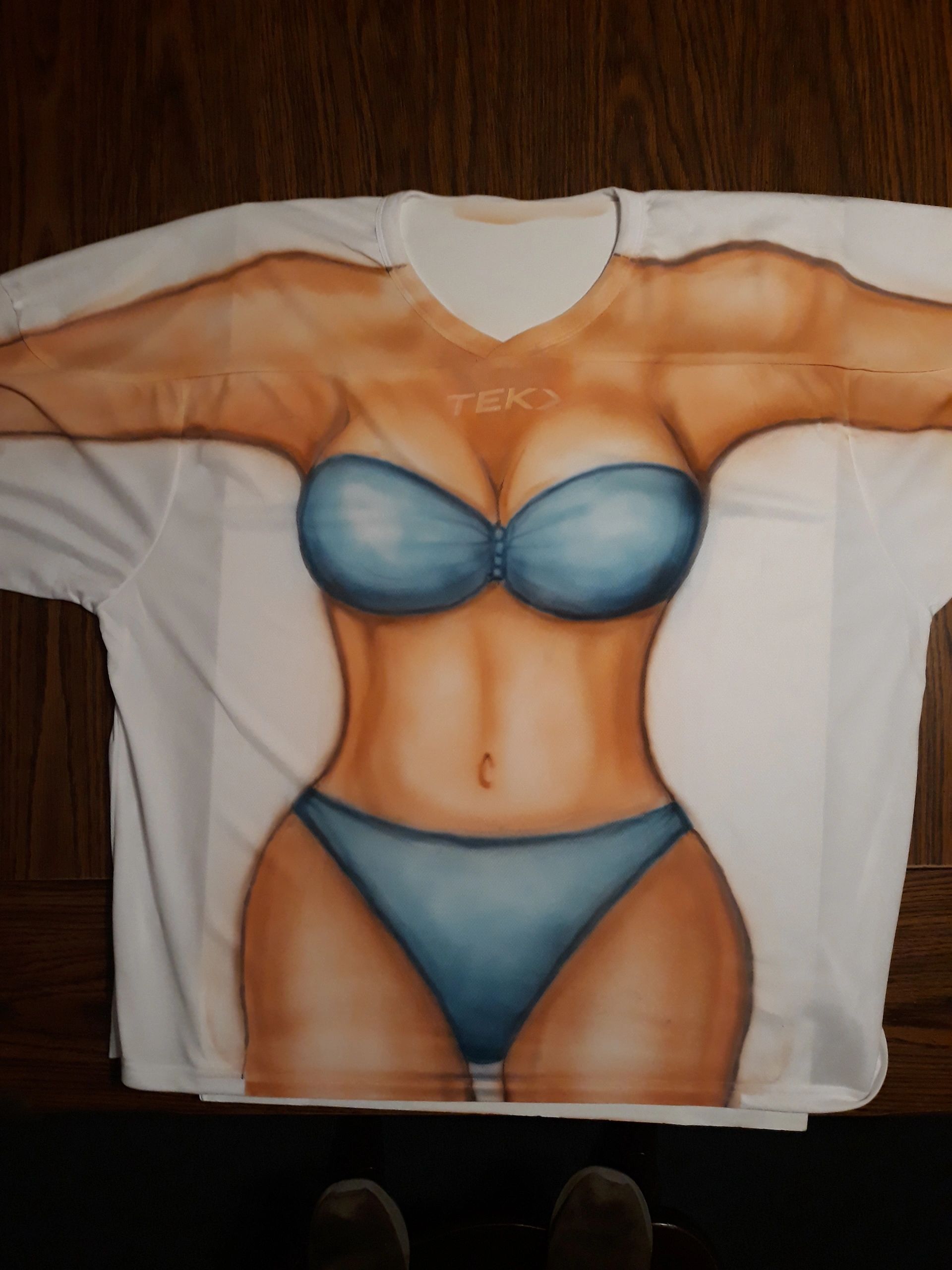 Airbrushed Hockey Jersey for goalie.