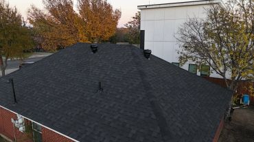 New matte black roof