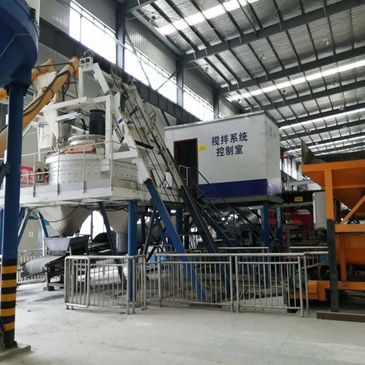 concrete supplying for wall panel extrsuion line