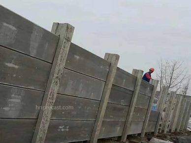 Concrete boundary wall making machine