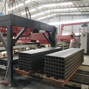 concrete hollow core wall panel production line