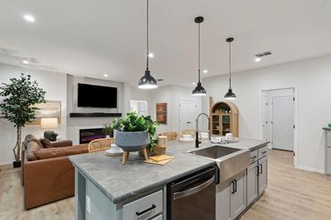 Outdoor porch space for seating and entertaining