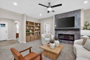 Kitchen island with seating and sleek countertop design