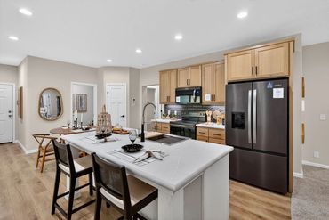 Spacious living room with natural light and open layout