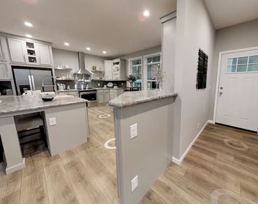 Champion home with luxury kitchen, factory direct prices on display