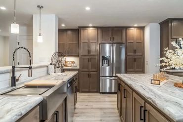Example of a stylish bathroom in a fahl homes reviews.