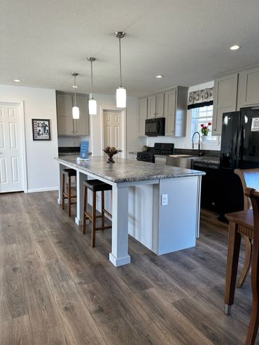 Stylish modular home by Fahl Homes, ready for move-in with complete site work.