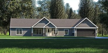 Factory-built home ready for move-in with finished exterior