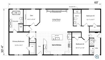 Champion home exterior with shutters, gutters, and factory-built strength