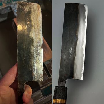 Reparera hack i kniv, laga hack i kniv
