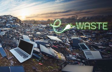 This editorial on e-waste aims to raise awareness and evoke emotion, highlighting the environmental