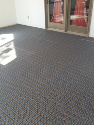 Heated Floor in a Sunroom