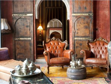 Moroccan Interior Features ornate Moroccan Rugs, Marrakesh Patterns & Moroccan Decor & Accents.