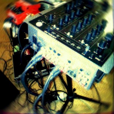 Recording equipment including Numark X9 mixer and effects