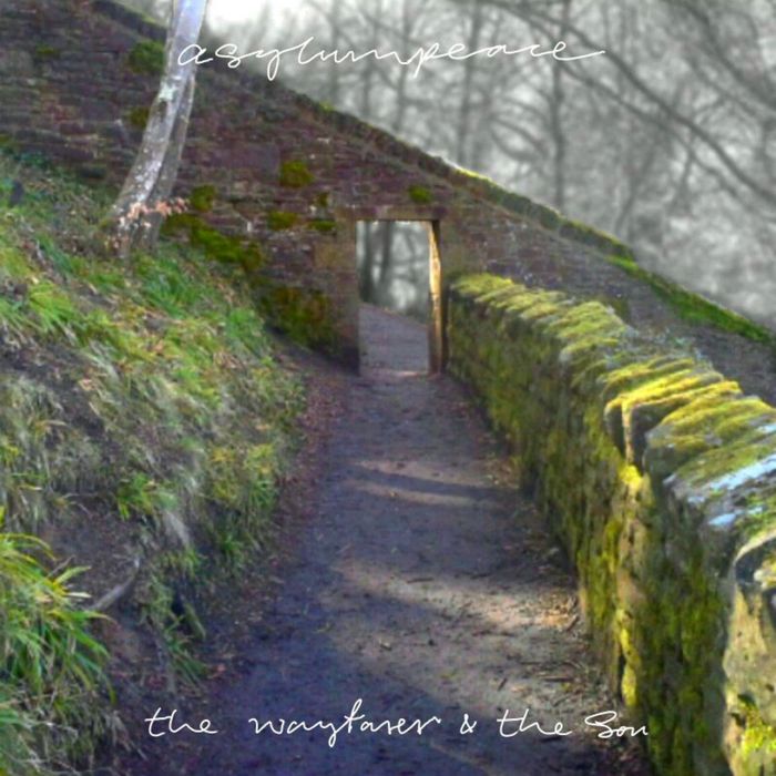 Front cover of forthcoming asylumpeace album titled The Wayfarer and The Son.
