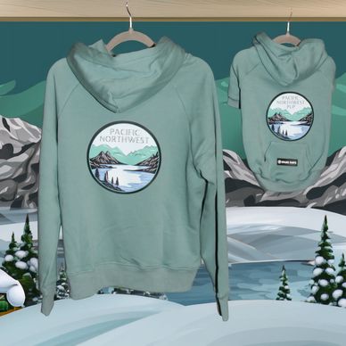 Teal Green matching PNW Hoodies